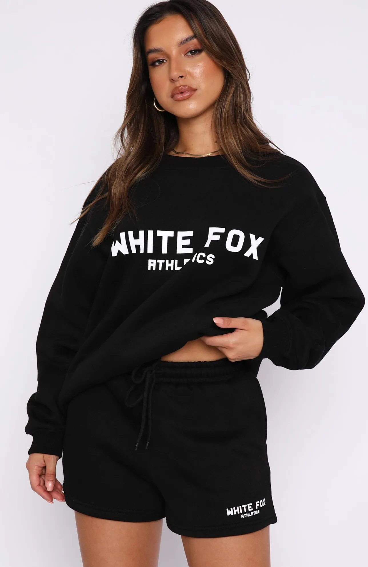 White Fox Boutique The Next Level Lounge Shorts black Fashion