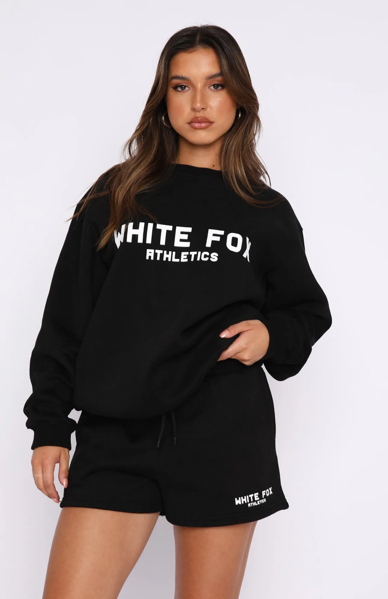 White Fox Boutique The Next Level Oversized Sweater black Flash Sale