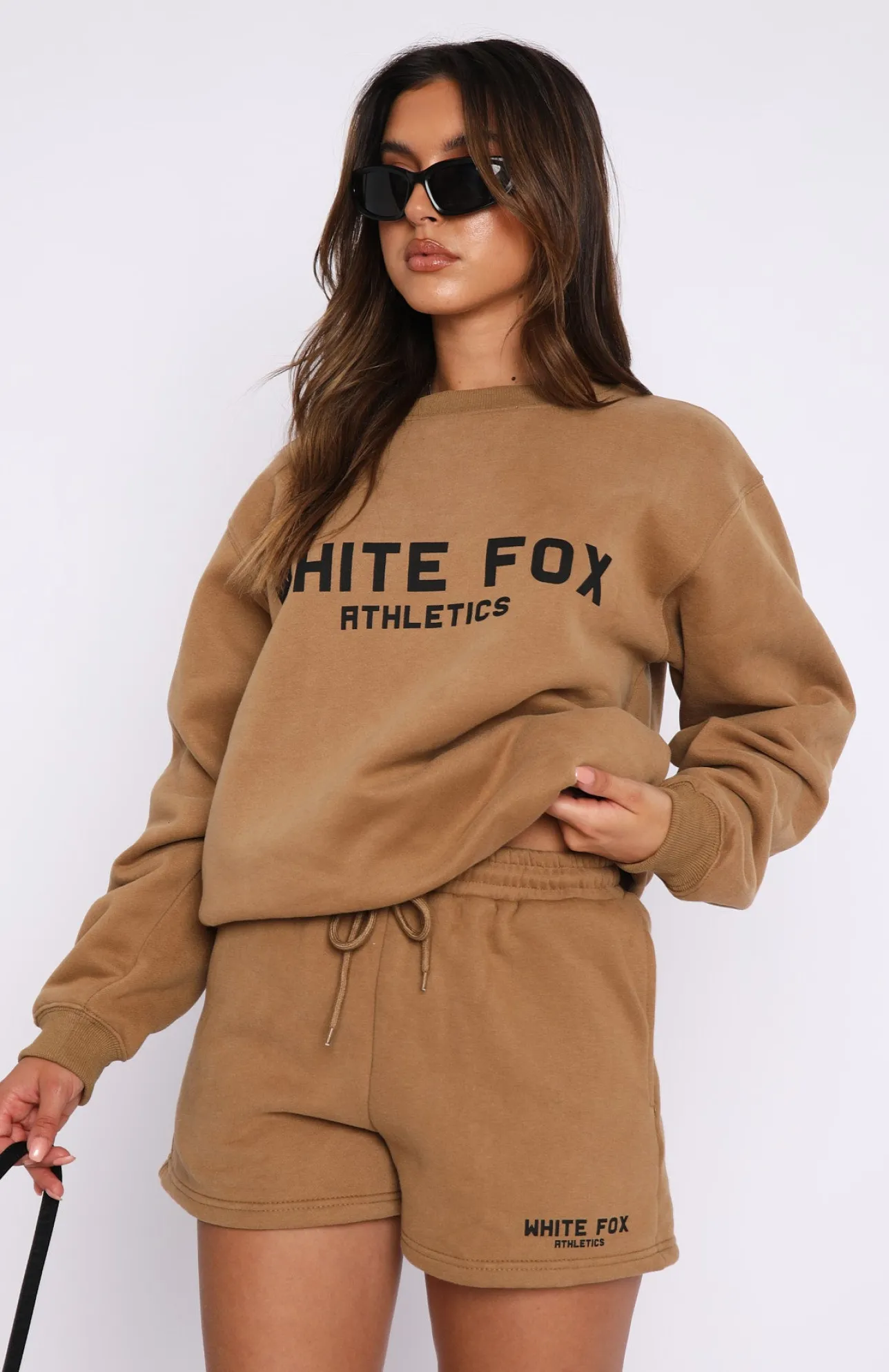 White Fox Boutique The Next Level Oversized Sweater Tan brown Cheap