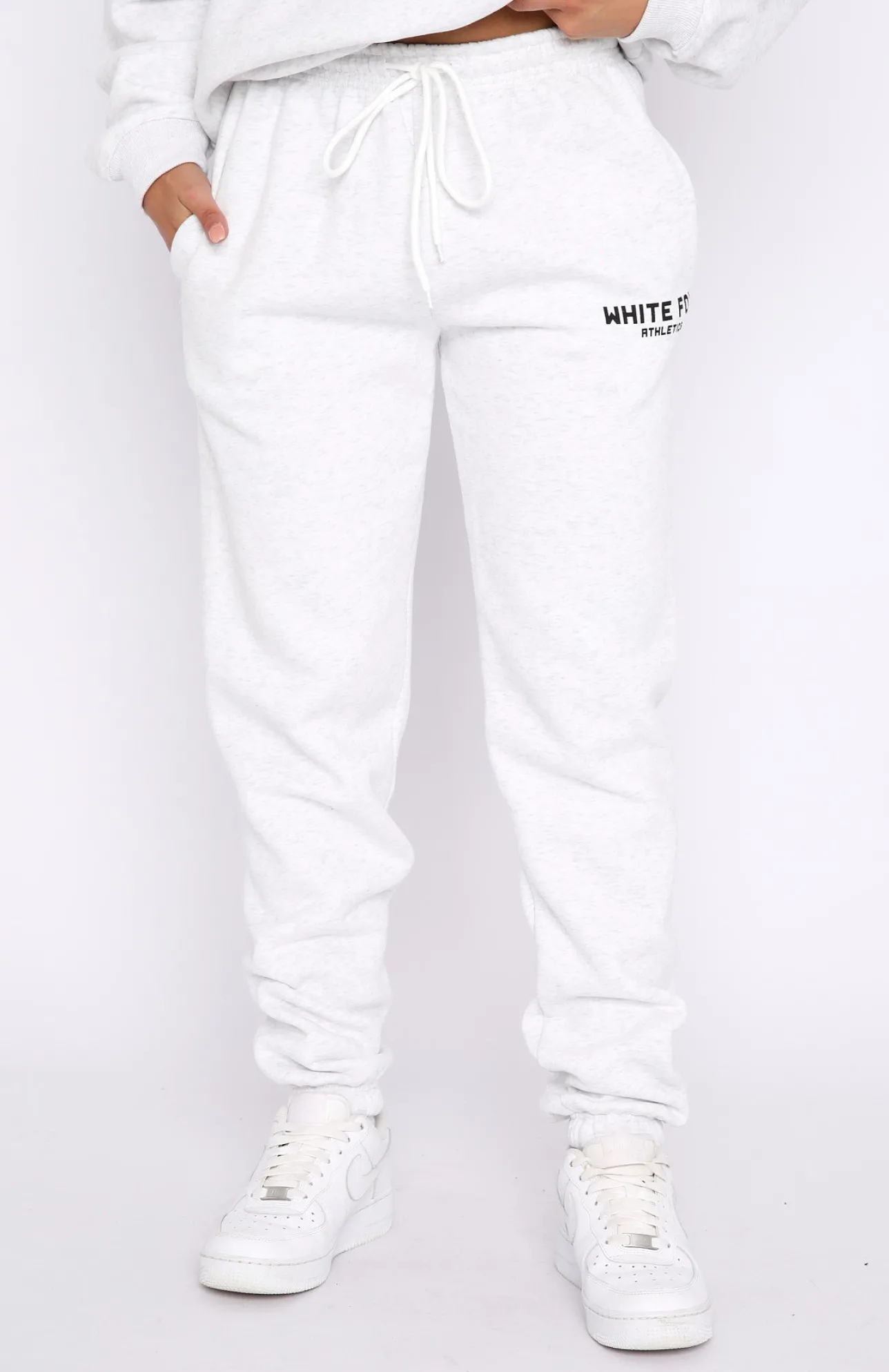 White Fox Boutique The Next Level Sweatpants Marle grey Cheap
