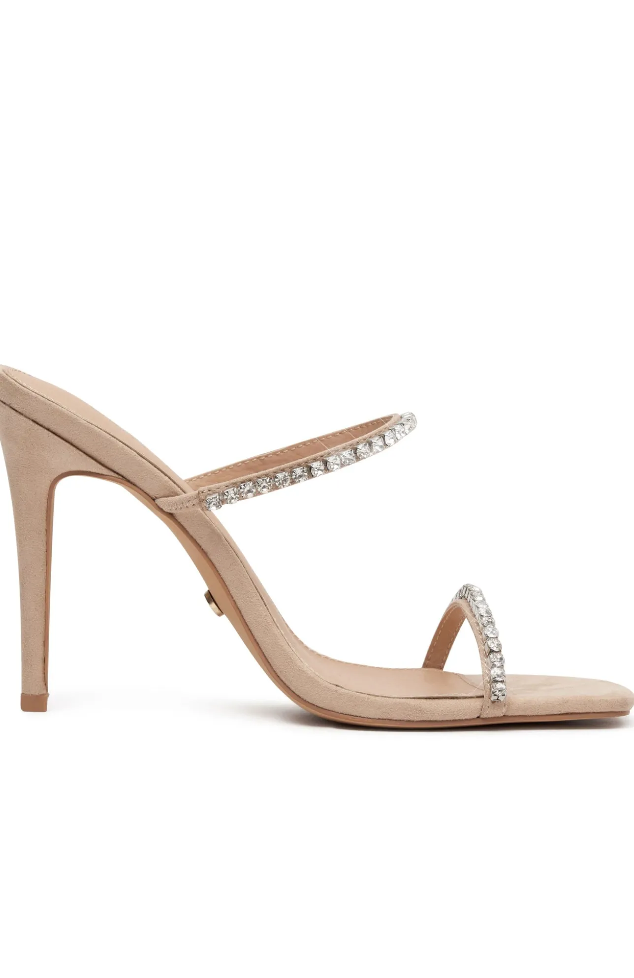 White Fox Boutique Tiana Mules Suede nude Sale