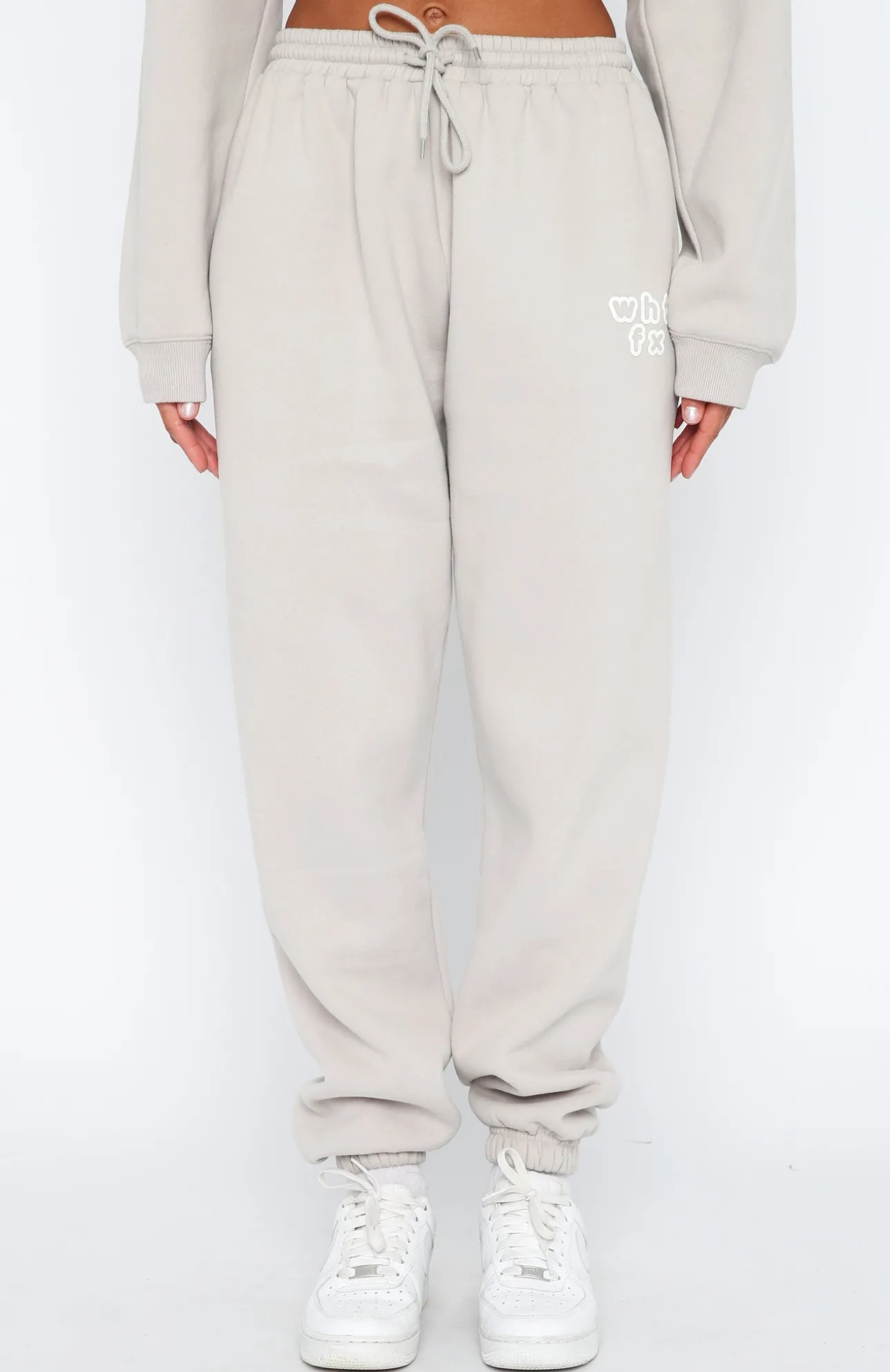 White Fox Boutique Top Tier Sweatpants Lunar grey Fashion