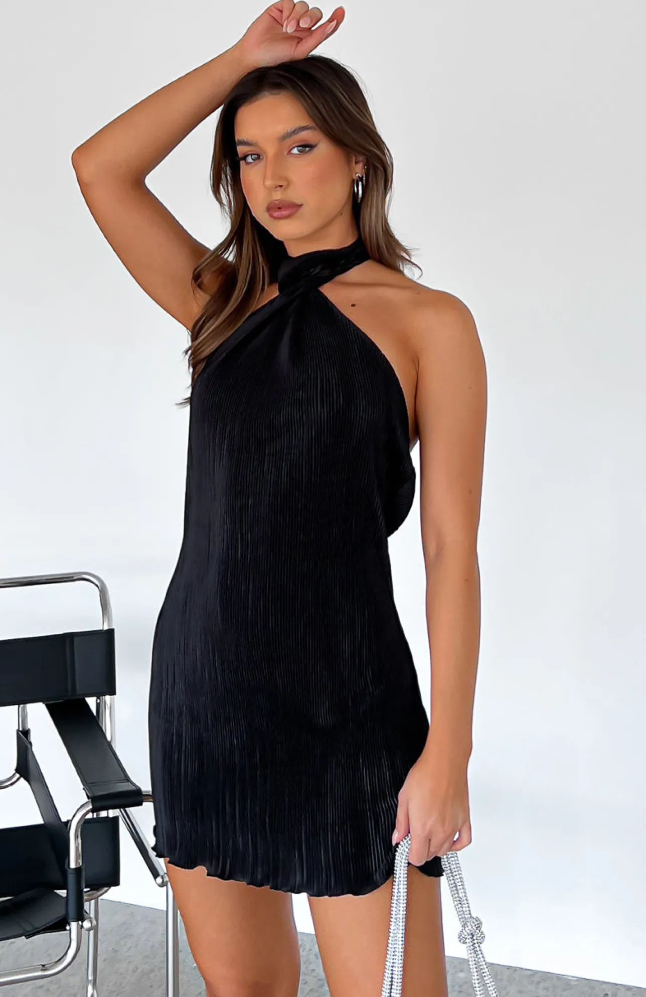 White Fox Boutique Up In The Air Mini Dress black Sale