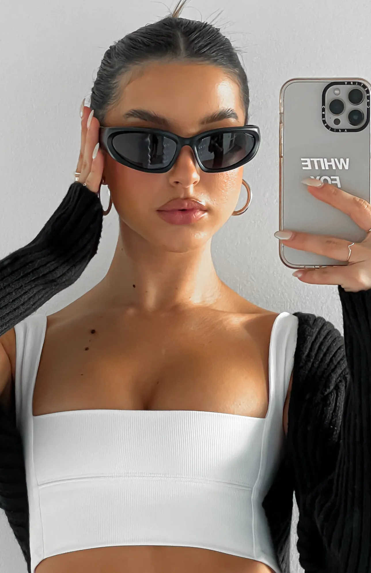 White Fox Boutique Viper Sunglasses black Flash Sale