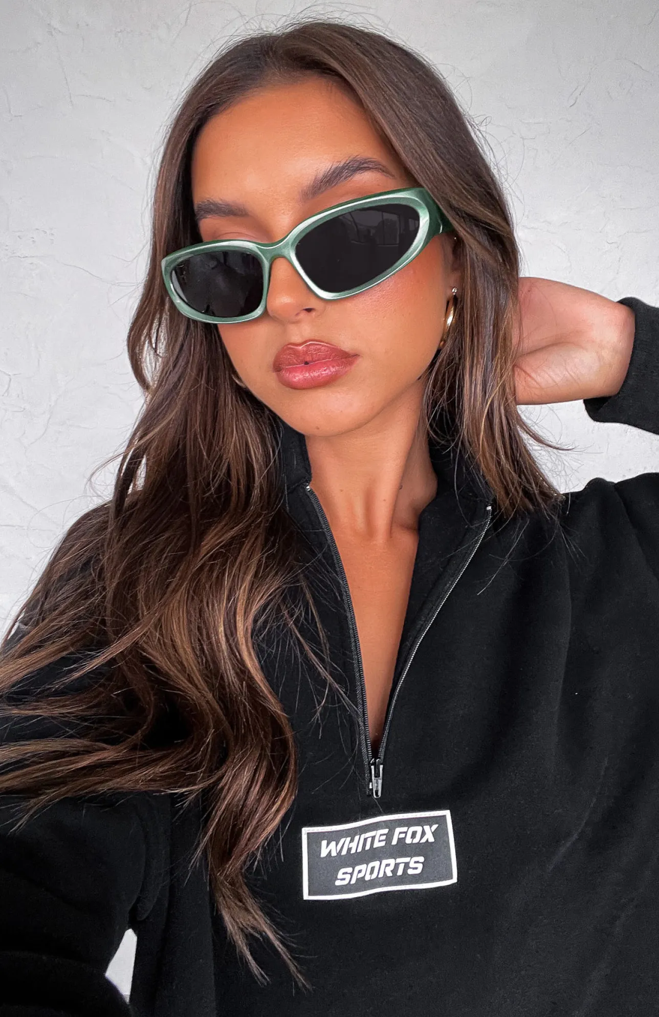 White Fox Boutique Viper Sunglasses green Hot