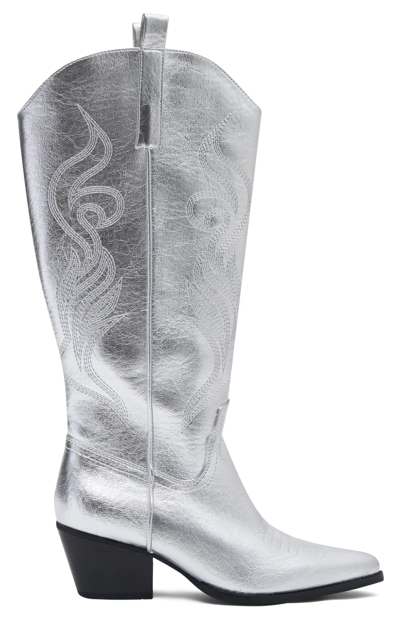 White Fox Boutique Western Cowboy Boots silver Cheap