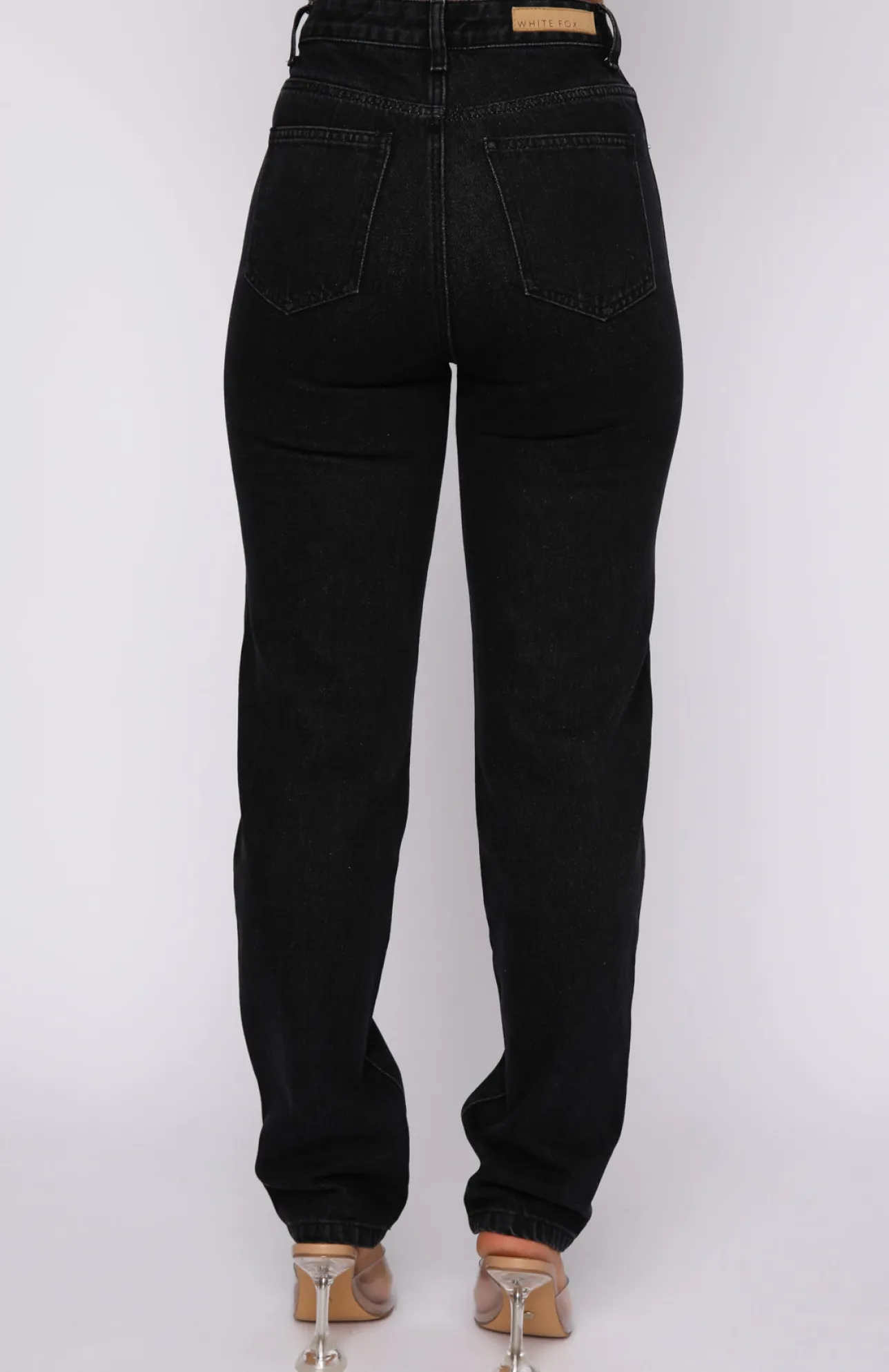White Fox Boutique Who's That Girl Straight Leg Denim Jeans Vintage black Outlet