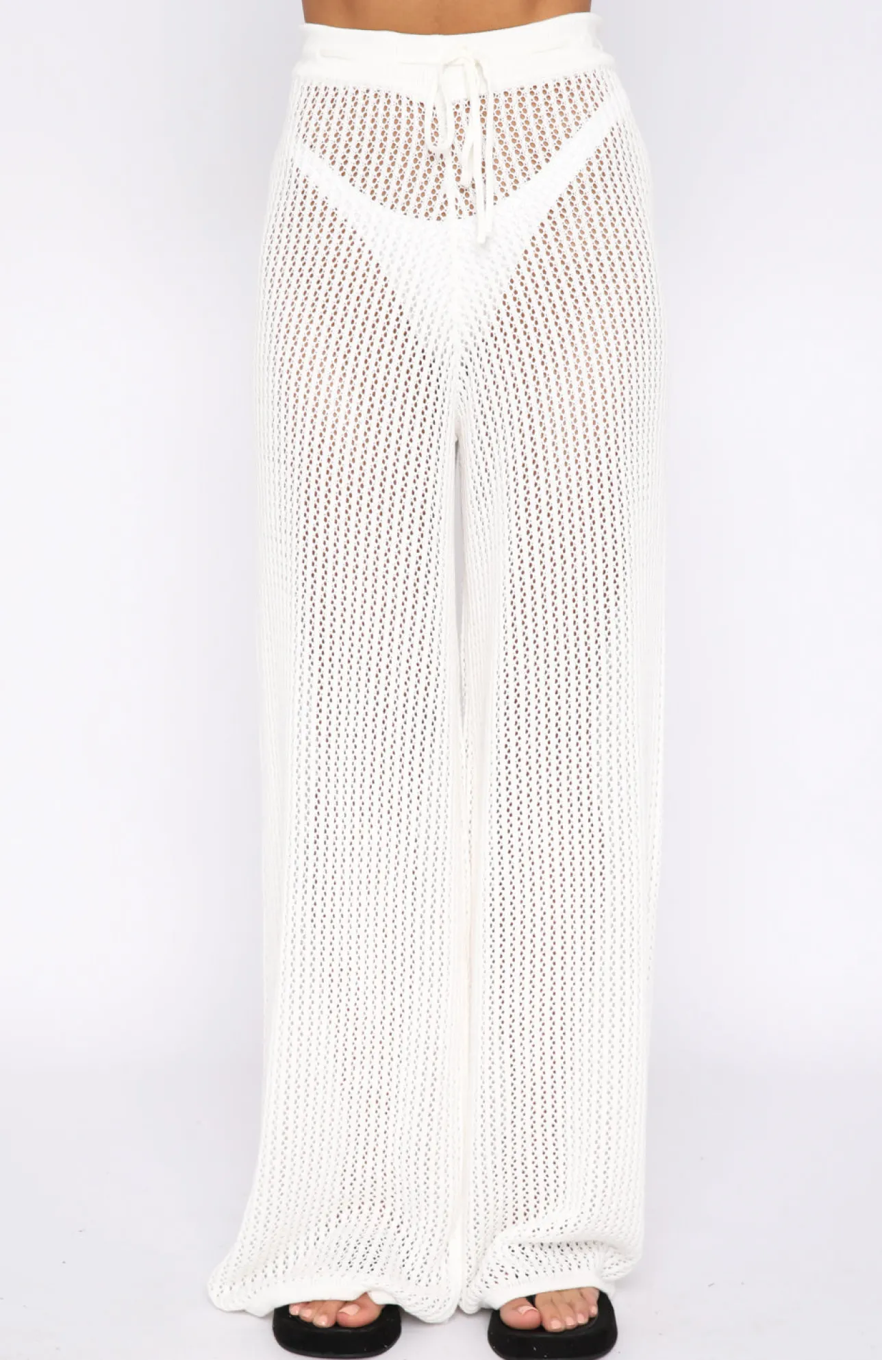 White Fox Boutique Wild One Pants Off white Online
