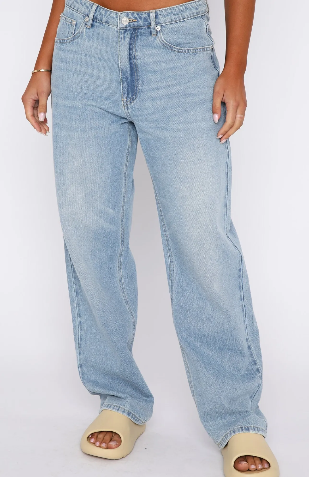 White Fox Boutique With You Jeans Vintage Mid blue Best