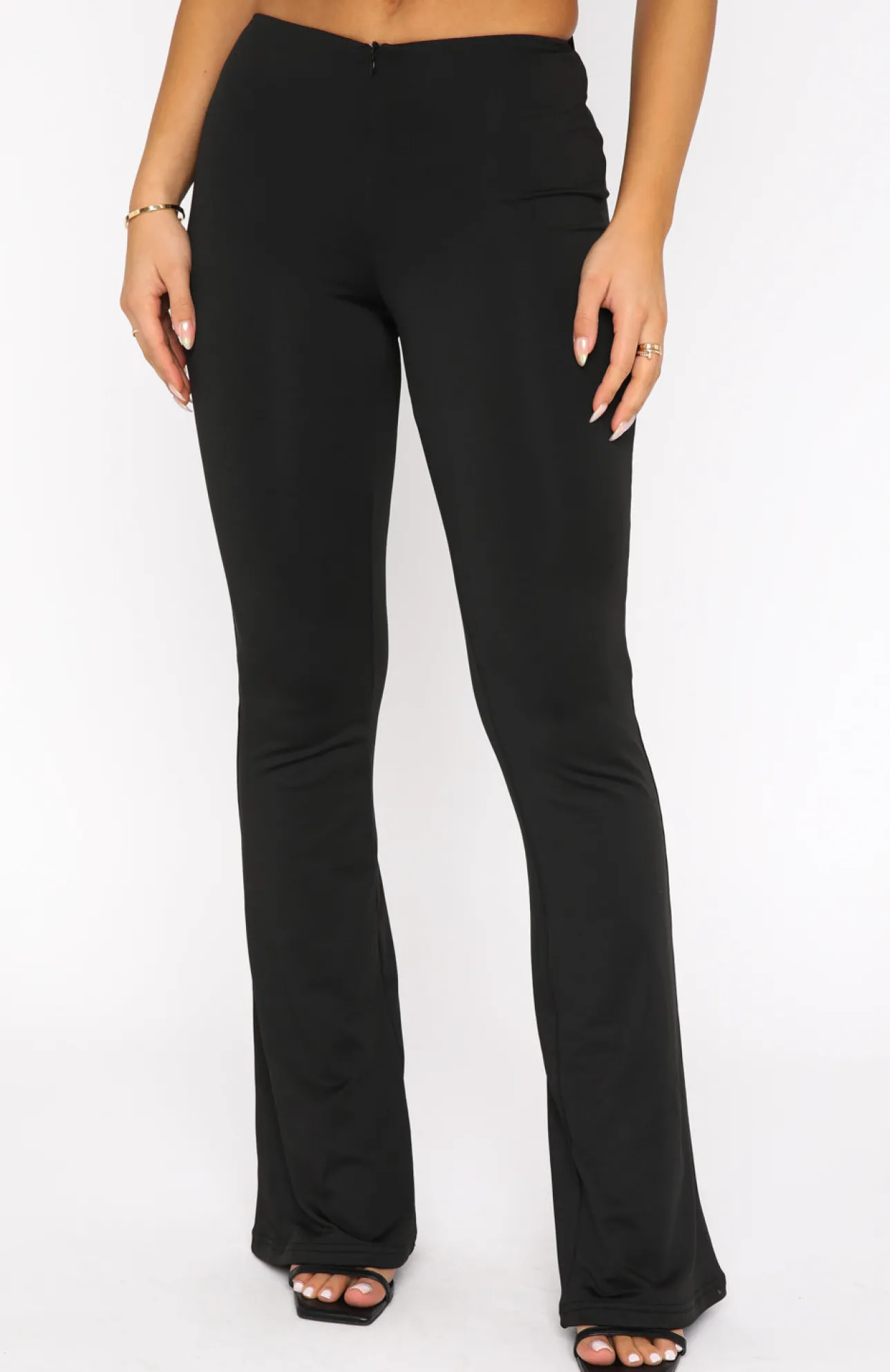 White Fox Boutique Wrapped In Love Pants black Clearance