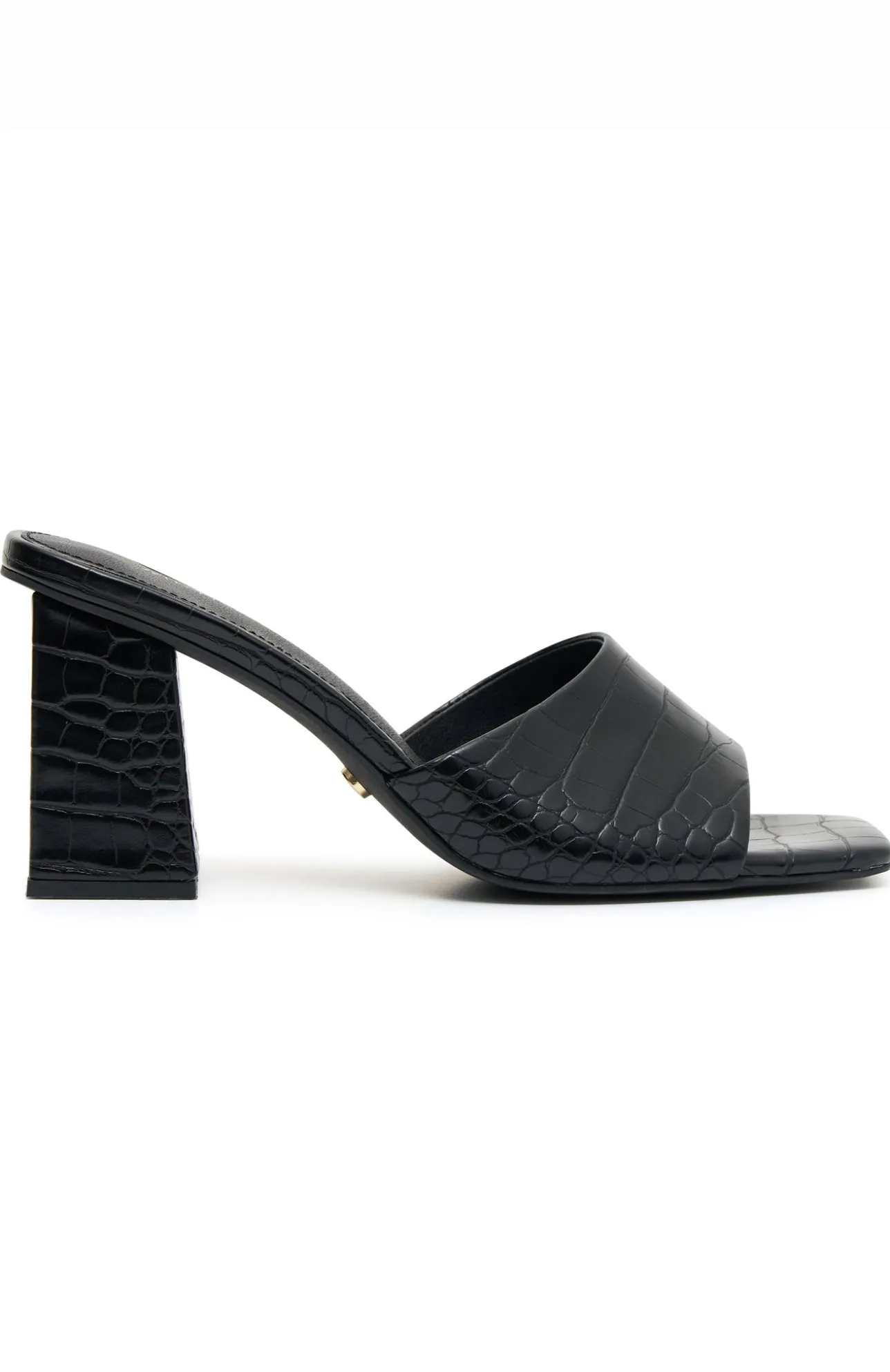 White Fox Boutique Yara Mules Croc PU black Shop