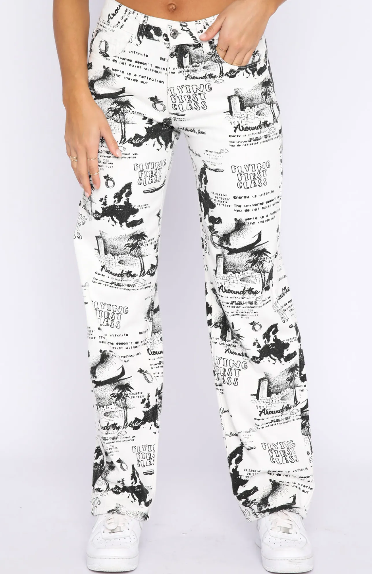 White Fox Boutique Your Choice Printed Pants white Best